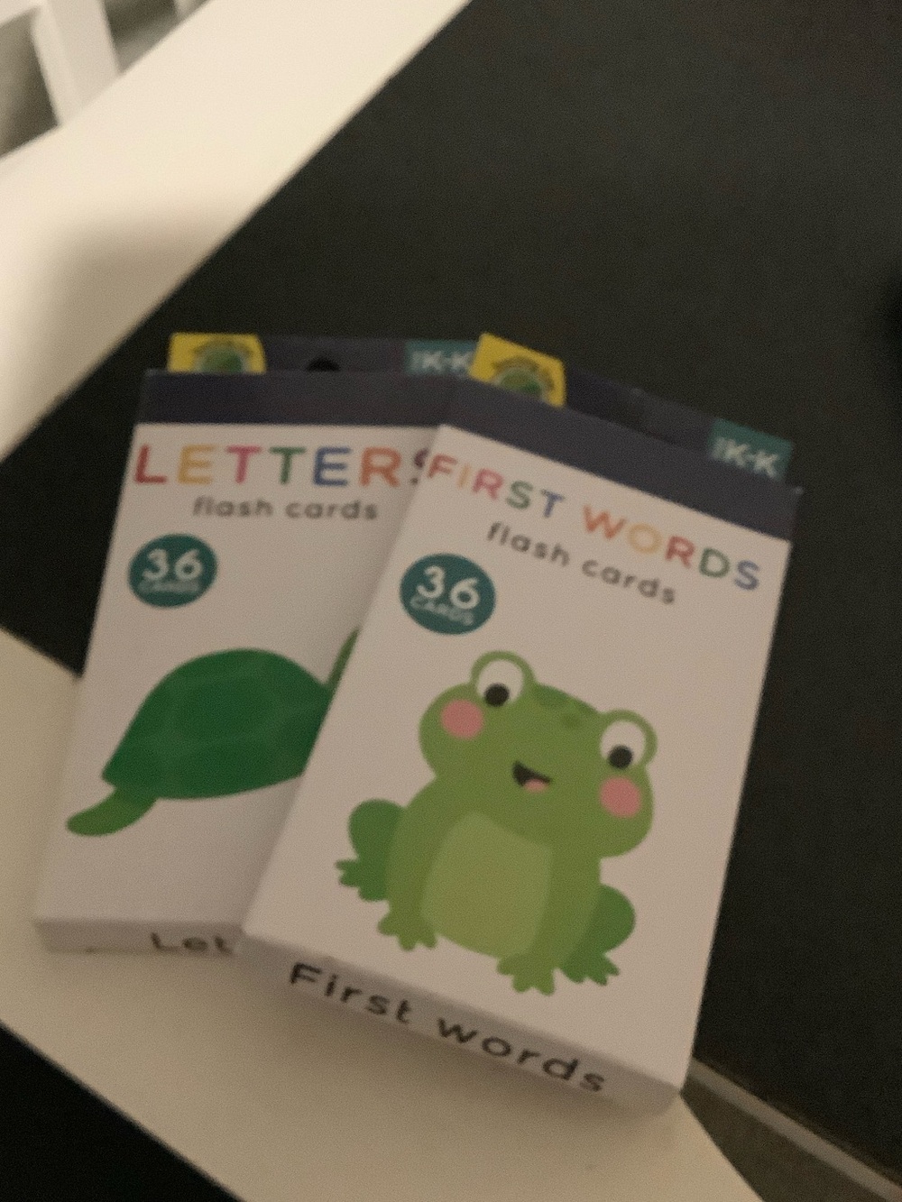 First Words Flash Cards - Green Frog Design
